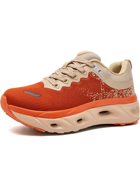 Shoes - Women's Orange Comfortable Cushioning Non Slip Work Fashion Walking Sneakers